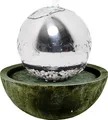 Produktbild: Köhko 30 cm Kugelbrunnen 21008 aus Edelstahl mit LED-Beleuchtung und Harzbecken