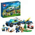Produktbild: LEGO 60369 City Mobiles Polizeihunde-Training, Polizeiauto-Spielzeug mit Anhänger, Hunde- und Welpenfiguren, Tier-Set für Kinder ab 5 Jahren