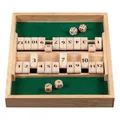 Produktbild: Shut The Box, 12er, 2er Variante, Brettspiel aus Holz, 1-2...