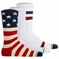 Produktbild: STANCE Unisex Socken 3er Pack - The Americana, Logo,Crew Socken Weiß/Blau/Rot 38-42