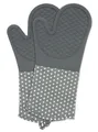 Produktbild: WENKO Topfhandschuhe Modell Silikon, (Set, 2-tlg), Ofen- und Grillhandschuhe, Hitzeschutz, Baumwollinnenseite, 1 Paar