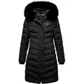 Produktbild: REPUBLIX Winterjacke AITANA Damen Gefütterte Dicke Winter Jacke Mantel Parka mit Kapuze schwarz XXL