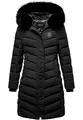 Produktbild: REPUBLIX Damen Gefütterte Dicke Winter Jacke Mantel Parka mit Kapuze RJ-8016 Schwarz XXL