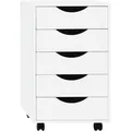 Produktbild: Woltu Rollcontainer, Weiß, Holzwerkstoff, 5 Schubladen, Rechteckig, 40x66.5x40 cm, Arbeitszimmer, Container