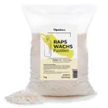 Produktbild: Oputec 1 KG Kerzenwachs Pastillen aus Raps Cremefarbenes Rapswachs Kerzen Wachs
