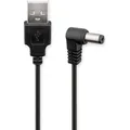Produktbild: Goobay USB-DC-Kabel 5,5 x 2,1 mm, 1.5 m, Schwarz (1.50 m, USB 2.0) (55159)