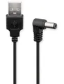Produktbild: goobay USB auf DC Stromkabel 1,5m, 5V / 1A, USB-A auf Hohlstecker 5.5x2.1mm, mit 90 Grad Winkelstecker, für Router, Lautsprecher, TV Box - 55159