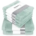 Produktbild: Herzbach Home 6Er, Mintgrün, Textil, 50x100 cm, Badtextilien, Handtuch-Sets