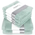 Produktbild: herzbach home Premium Handtücher-Set 100% Baumwolle - weich & saugstark - Mint
