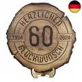 Produktbild: DARO Design - Holzscheibe - 60 Jahre - Größe 20cm- Geschenk zum Jubiläum, 60 Ge