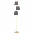 Produktbild: Stehleuchte 3x E27 Messing Cappuccino Retro Vintage Lampe