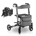 Produktbild: Juskys Aluminium Rollator Vital mit Sitz