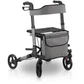 Produktbild: ROLLATOR Vital grau klappbar mit Sitzfläche & Einkaufstasche