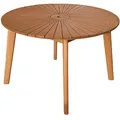 Produktbild: Garden Pleasure Gartentisch FREMONT braun rund 110,0 x 110,0 x 75,0 cm