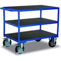 Produktbild: Schwerlast-Tischwagen, 3 Ladeflächen LxB 1995x800 mm, Außenmaße LxBxH 2190x800x925 mm, Traglast 1000 kg