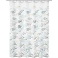 Produktbild: Kleine Wolke Duschvorhang Classic 2024, Kunststoff, Fische, 180x200 cm, Grüner Punkt, beidseitig verwendbar, Badtextilien, Duschvorhänge