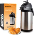 Produktbild: 4L Pumpkanne Thermoskanne Isolierflasche mit Pumpe, Pump-Kaffeekanne Pumpkanne
