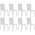 Produktbild: CLP 8er-Set Wartezimmerstuhl PEPE weiß