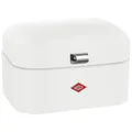 Produktbild: Wesco Single Grandy Brotkasten in der Farbe weiß matt, pulverbeschichtetes Stahlblech, Lüftungslöcher und stabiler Handgriff