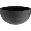 Produktbild: XXL Pflanzschale Ø 58 cm mit Rillen - Höhe 28 cm - Farbe: anthrazit - Grau