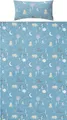 Produktbild: Erwin Müller Kinder-Bettwäsche Feinbiber blau Größe 1x 135x200 cm + 1x 40x80 cm