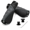 Produktbild: REETEE Fahrrad-Lenkergriffe, Gummi, rutschfest, ergonomisch, Lenkergriffe, Fahrradlenkergriffe mit Doppelverriegelung, 22 mm, für Mountainbike/Fahrrad (grau)