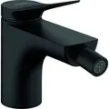 Produktbild: hansgrohe Vivenis, Einhebel-Bidetmischer mit Zugstangen-Ablaufgarnitur, Ausladung 130 mm, 75200670, Farbe: Schwarz Matt