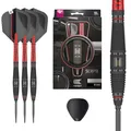 Produktbild: Target Darts Scope Swiss Point Steeldarts, 90% Tungsten Dart-Set, Barrel 03-21G | Steeldarts Set, Darts in Rot & Schwarz, Profi Dart-Set mit Swiss Points & Tool
