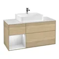 Produktbild: V&B Waschtischunterschrank Finion 120cm, Pl w m, Reg li wh. m Lac, Oa ven