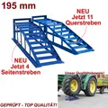 Produktbild: Auffahrrampe Rampe PKW 2x blau bis 195er Räder extra breit 2000 kg pro Paar