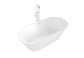 Produktbild: AcquaVapore Whirlpool-Badewanne freistehende Badewanne Wanne F11 170x80cm Luftmassage Armatur AF04, (1-tlg), mit Ablaufgarnitur
