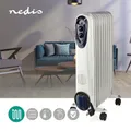 Produktbild: Elektroheizung Ölradiator Heizkörper Heizgerät Rollen mobil 3 Stufen Thermostat