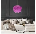 Produktbild: EGLO Kugelleuchte, Leuchtmittel nicht inklusive, Decken Hänge Lampe purple Wohn Ess Zimmer Beleuchtung Blätter