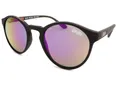 Produktbild: Superdry Saratoga Sonnenbrille Gummiert Schwarz/Multi Lagig Verspiegelte Gläser