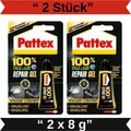 Produktbild: ✅2x Repair Gel Pattex 100% Alleskleber 8g Kraftkleber Universalkleber Stark NEU