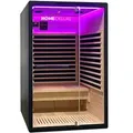 Produktbild: Home Deluxe - Infrarotkabine Nero M - 195 X 120 Cm Für 2 Personen Infrarotkabine Wärmekabine Infrarotsauna Sauna
