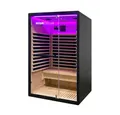 Produktbild: HOME DELUXE Infrarotkabine Infrarotkabine NERO, 43 mm, Hemlock-Tannenholz, schneller Klicksystem Aufbau