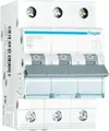 Produktbild: Hager Leitungsschutzschalter MBN320 | 3-polig | B-Charakteristik | 20A | 6kA | 3TE | 400V | für Hutschiene