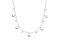 Produktbild: Smart Jewel Collier mit runden Plättchen und Zirkonia als Behang, Silber 925