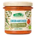 Produktbild: Allos Brotaufstrich mit Berglinsen, Lauch & Paprika (140 g) - Bio