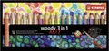 Produktbild: Buntstift, Wasserfarbe & Wachsmalkreide - STABILO woody 3 in 1 - ARTY - 18er...