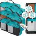 Produktbild: My Travel Bag Kofferorganizer TRAVEL BUDDY Koffer Organizer Set 6tlg. in Petrol (6er Set)
