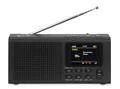 Produktbild: Dynavox DBT200 tragbares, digitales DAB+/UKW Radio, ideal als Küchenradio, Badradio, Büroradio, Werkstattradio, Wecker, BT, TFT-Display, Netz- oder Batterie-Betrieb, 3,5mm Kopfhörer-Anschluss, schwarz