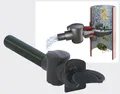 Produktbild: Regensammler Fallrohrfilter DN70-100 grau mit Filter & Überlaufstopp