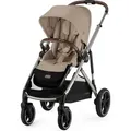 Produktbild: Cybex Gazelle S Kinderwagen / Geschwisterwagen / Zwillingswagen, Farbe:Almond Beige / Taupe - Beige