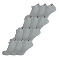 Produktbild: FILA® 12 Paar Socken, Quarter Sneakers, Unisex (35-38; 39-42; 43-46) (43-46 (9-11 UK), Grau)