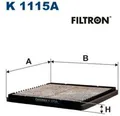 Produktbild: FILTRON K1115A Filter für Innenraumluft Innenraumfilter Filter Innenraum
