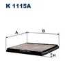 Produktbild: FILTRON K 1115A Filter, Innenraumluft für VOLVO