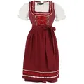 Produktbild: Maddox Dirndl Kinder Trachten 'Elisa' 3-tlg. mit Bluse, Streubl rot 110