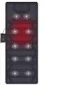 Produktbild: Snailax Massagematte mit Wärme - 10 Motoren Vibrationsmassage